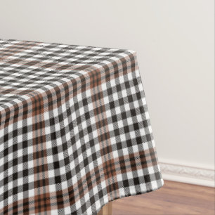 Nappe Burns Check Scottish Brown Black Plaid Motif