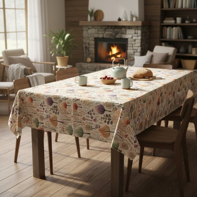 Nappe Cabane Cosy en Bois pour Repas de Famille (Créateur téléchargé)