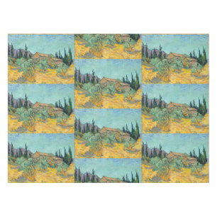 Nappe Cabanes en bois de Van Gogh Paysage Jaune Art