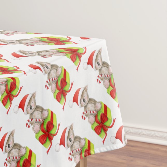 Nappe Cadeau de bonbons de koala aquarelle art de Noël (In Situ)