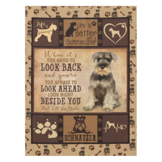 Nappe Cadeau de couverture de chien Schnauzer personnali