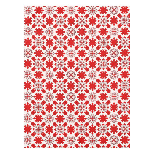 Nappe Cadeau Flocon de Neige Saisonnière pour la Décorat (Devant)