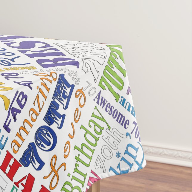 Nappe Cadeaux Uniques Et Spéciaux 70e Anniversaire (In Situ)