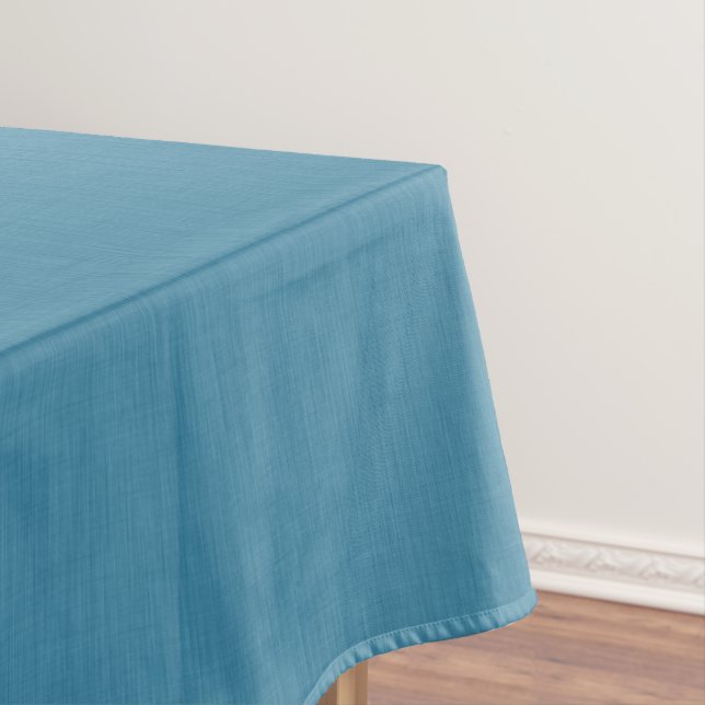 Nappe Calme et simple fond texturé en lin bleu (In Situ)