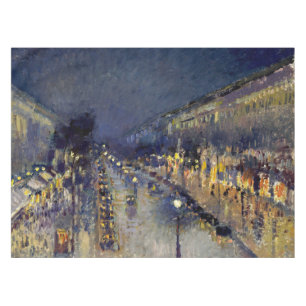 Nappe Camille Pissarro - Boulevard Montmartre en nuit