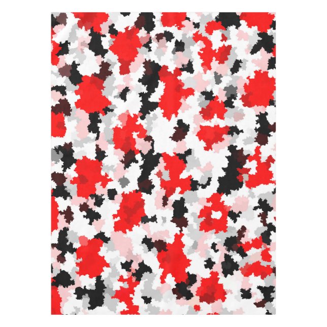 Nappe Camo noir rouge noir noir Conception abstraite (Devant)