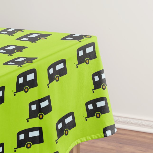 Nappe Camping remorques en vert (In Situ)