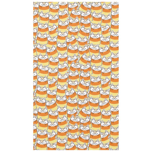 Nappe Candy Corn Cat Motif (Devant)