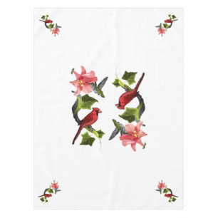 Nappe Cardinal et colibri avec Lily rose et Ivy