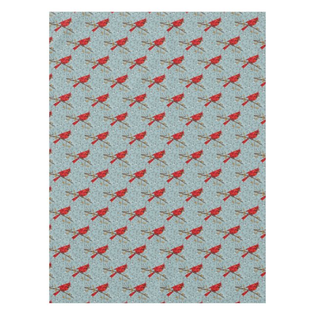 Nappe Cardinal rouge, l'oiseau de Noël (Devant)