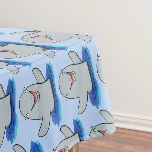 Nappe Caricature adorable de marsouin (In Situ)