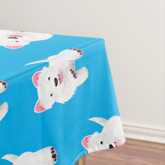 Nappe Caricature blanche de terrier de l'ouest (In Situ)