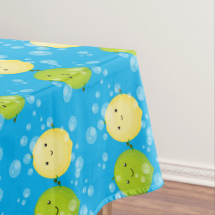 Nappe Caricature de chaux de citron joyeux