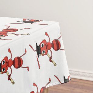 Nappe Caricature de fourmi rouge joyeux