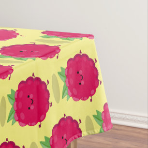 Nappe Caricature de framboise très heureuse