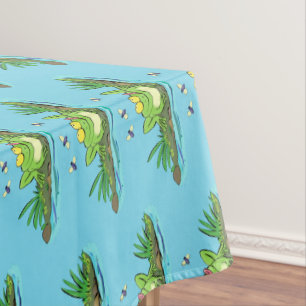 Nappe Caricature de grenouille vert mignon