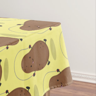 Nappe Caricature de la corde de saut de pomme de terre t