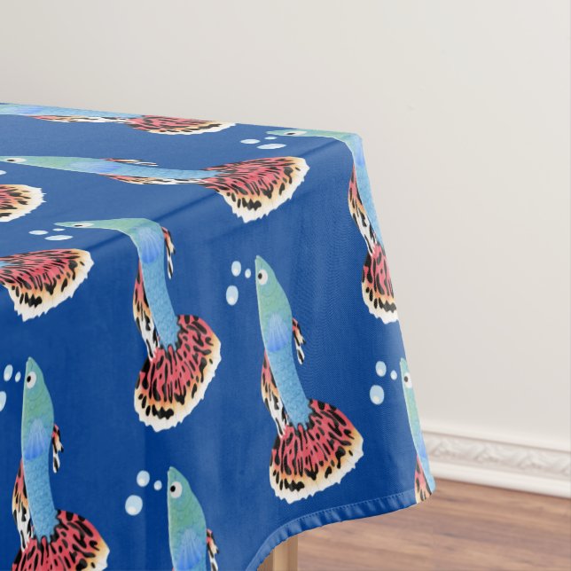 Nappe Caricature de poisson tropical guppy très chic (In Situ)