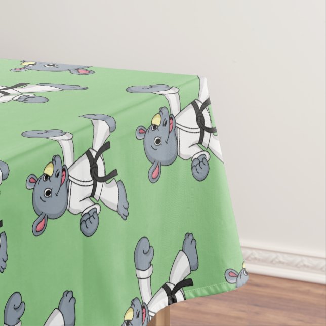 Nappe Caricature de rhino kung fu (In Situ)
