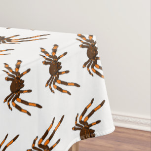 Nappe Caricature déplaisante de tarantule brun et orange