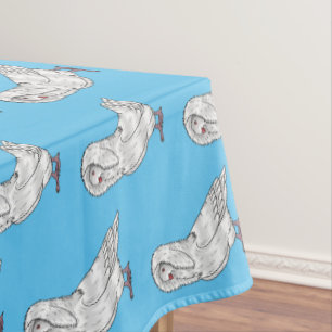 Nappe Caricature d'oiseau pigeon Jacobin