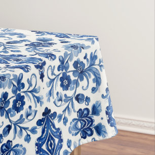 Nappe Carreau bleu portugais méditerranéen