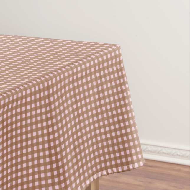 Nappe Carreau gingham marron (In Situ)