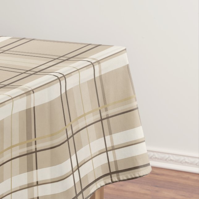 Nappe Carreaux écossais beige neutre (In Situ)