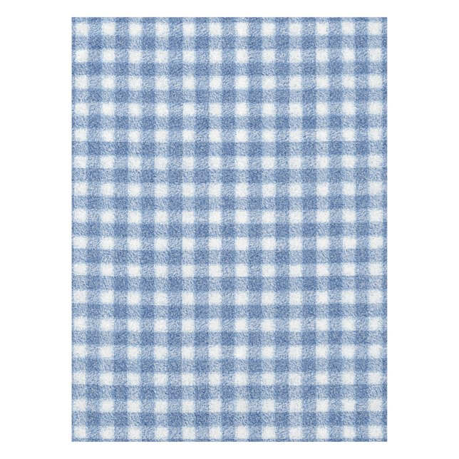 Nappe Carreaux Gingham Bleu et Blanc Classiques  (Devant)