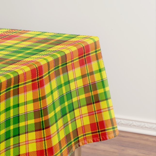 Nappe Carreaux Tartan Jaune Rouge Vert Design  (In Situ)