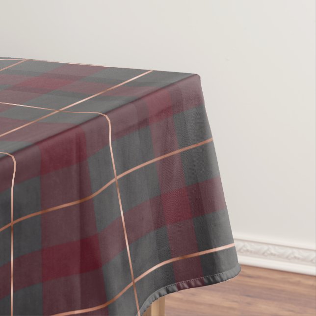 Nappe Carreaux Tartan Rouge et Gris Classique (In Situ)