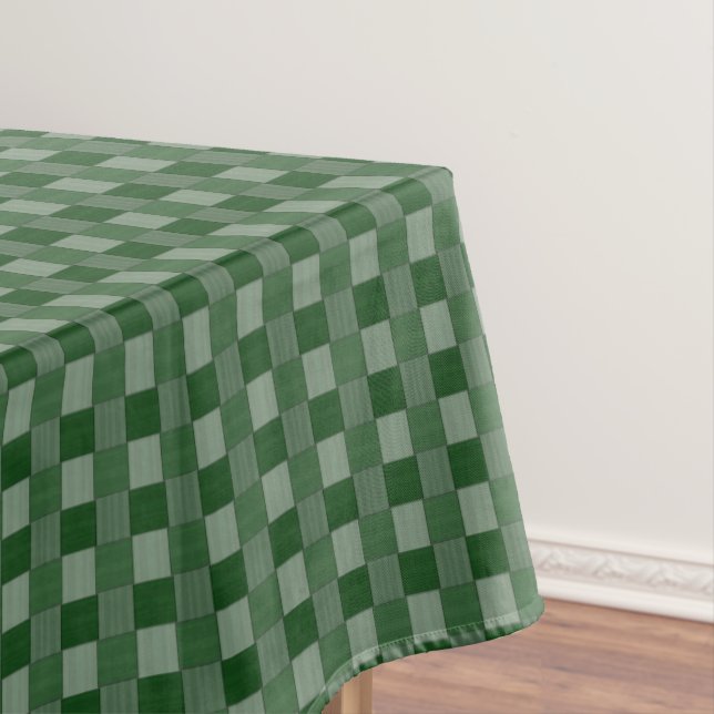 Nappe Carreaux verts de la forêt tissée (In Situ)