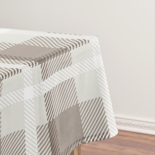 Nappe carreaux vichy buffle marron chocolat marocain  (In Situ)