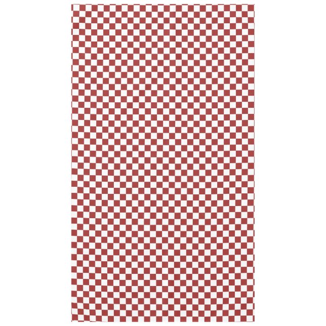 Nappe Carrés Checkered rouges et blancs (Devant)