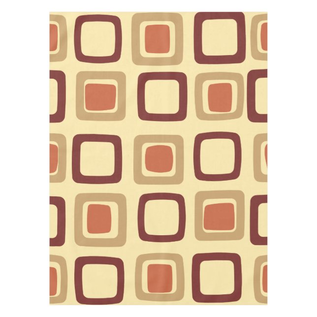 Nappe Carrés modernes du milieu du siècle (Devant)