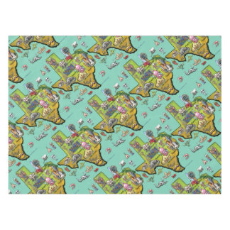 Nappe Carte de bande dessinée du Texas