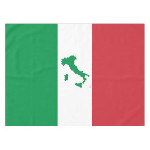Nappe Carte de l'Italie - drapeau italien