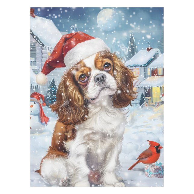 Nappe Cavalier King Merveilleux Noël Joie de Noël (Devant)