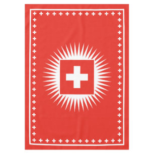 Nappe Célébration suisse de jour national de drapeau de