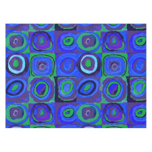 Nappe Cercle Carré Kandinsky Farbstudie Blue Quadrate