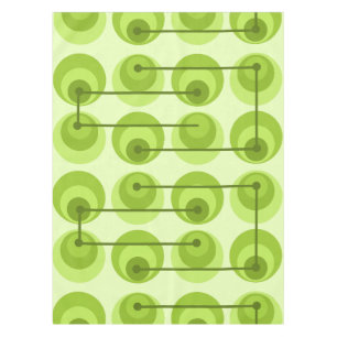 Nappe Cercles du milieu du siècle Chartreuse