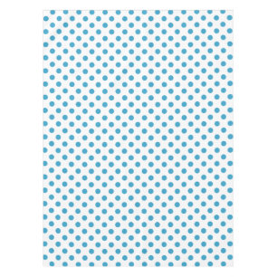 Nappe Cercles Pois bleu paon