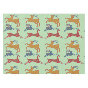 Nappe Cerf d'art populaire américain vintage couleur per