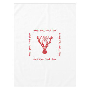 Nappe Cerfs communs rouges et blancs de mâle élégant de