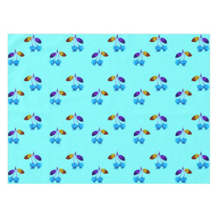 Nappe Cerises bleues vives