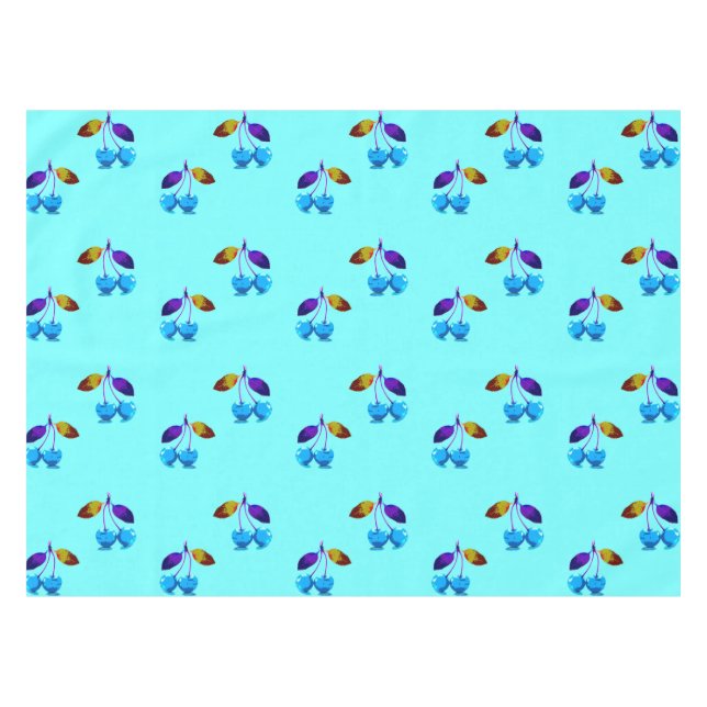 Nappe Cerises bleues vives (Devant (Horizontal))
