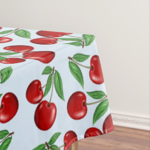 Nappe Cerises rouges partout sur Motif