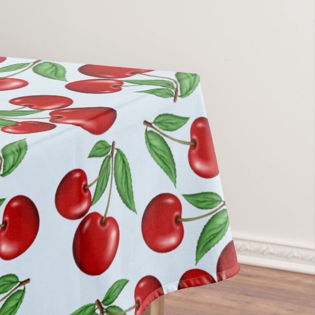 Nappe Cerises rouges partout sur Motif (In Situ)