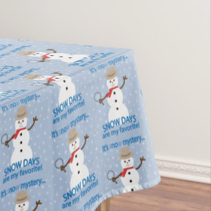 Nappe C'est un mystère de neige Détective Bonhomme de ne