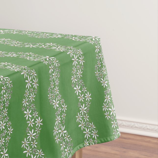 Nappe Chaîne de marguerite Fleur laide rayures blanc ver (In Situ)